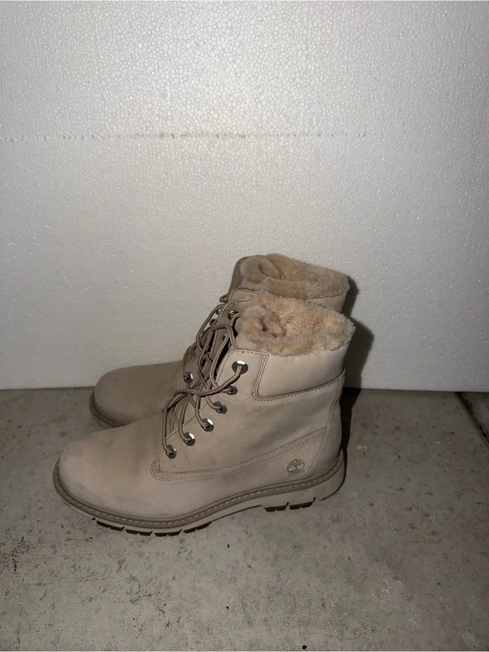 Timberland Women's Fur-Lined Lace-Up Boots